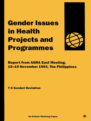 cover image of Gender Issues In Health Projects and Programmes